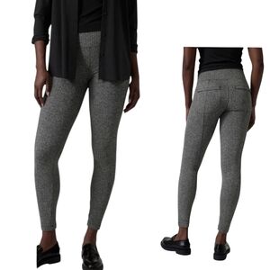 Athleta Delancey Herringbone Tight Pull-On Work Legging Gray Size MP